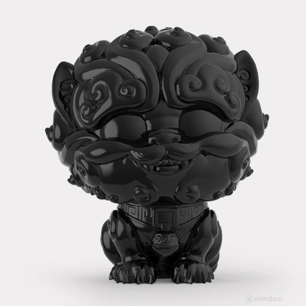 Shi-Shi the Tiny Guardian 4-inch Sofubi Vinyl Figure - Black Edition