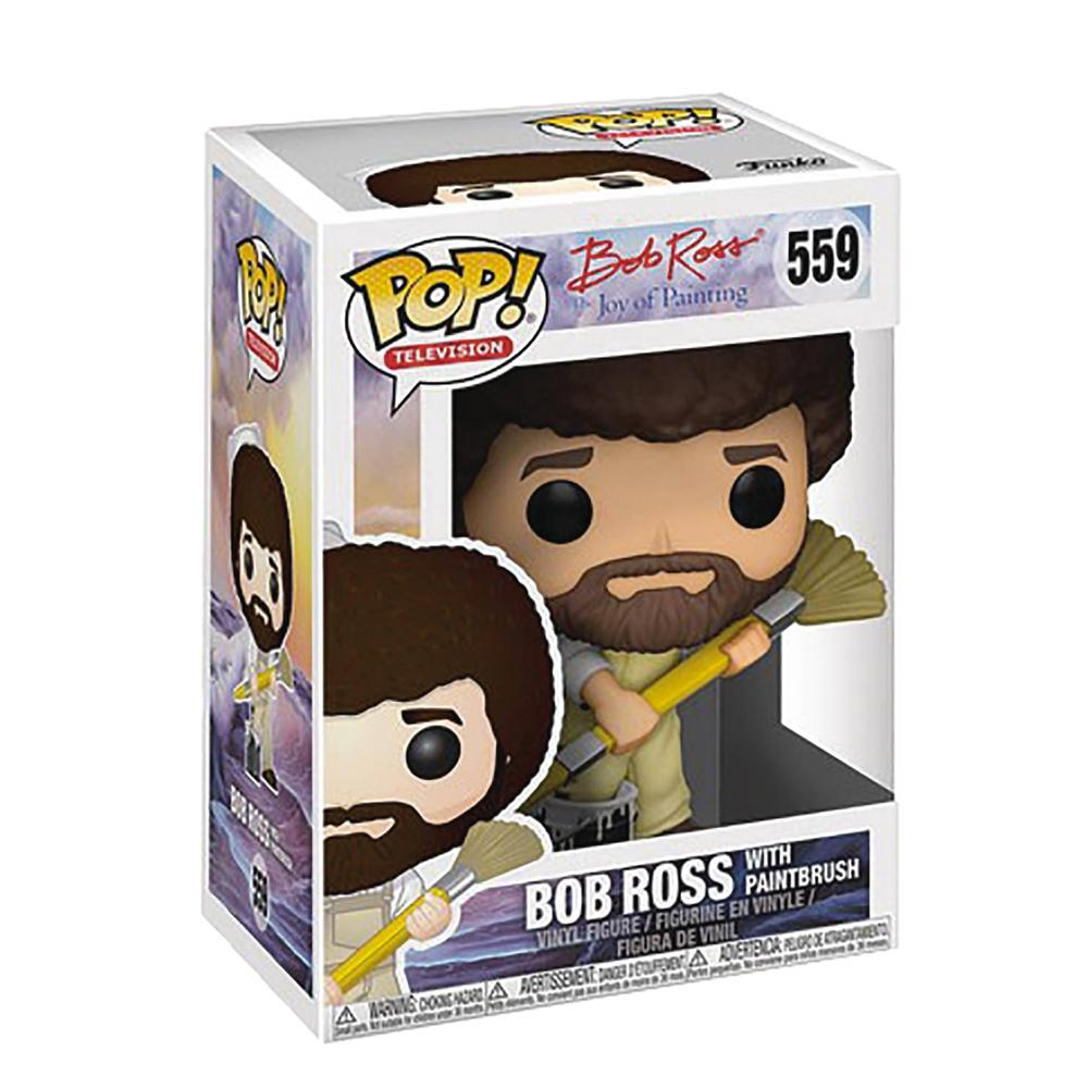 Bob Ross With Paintbrush Pop Vinyl Figure