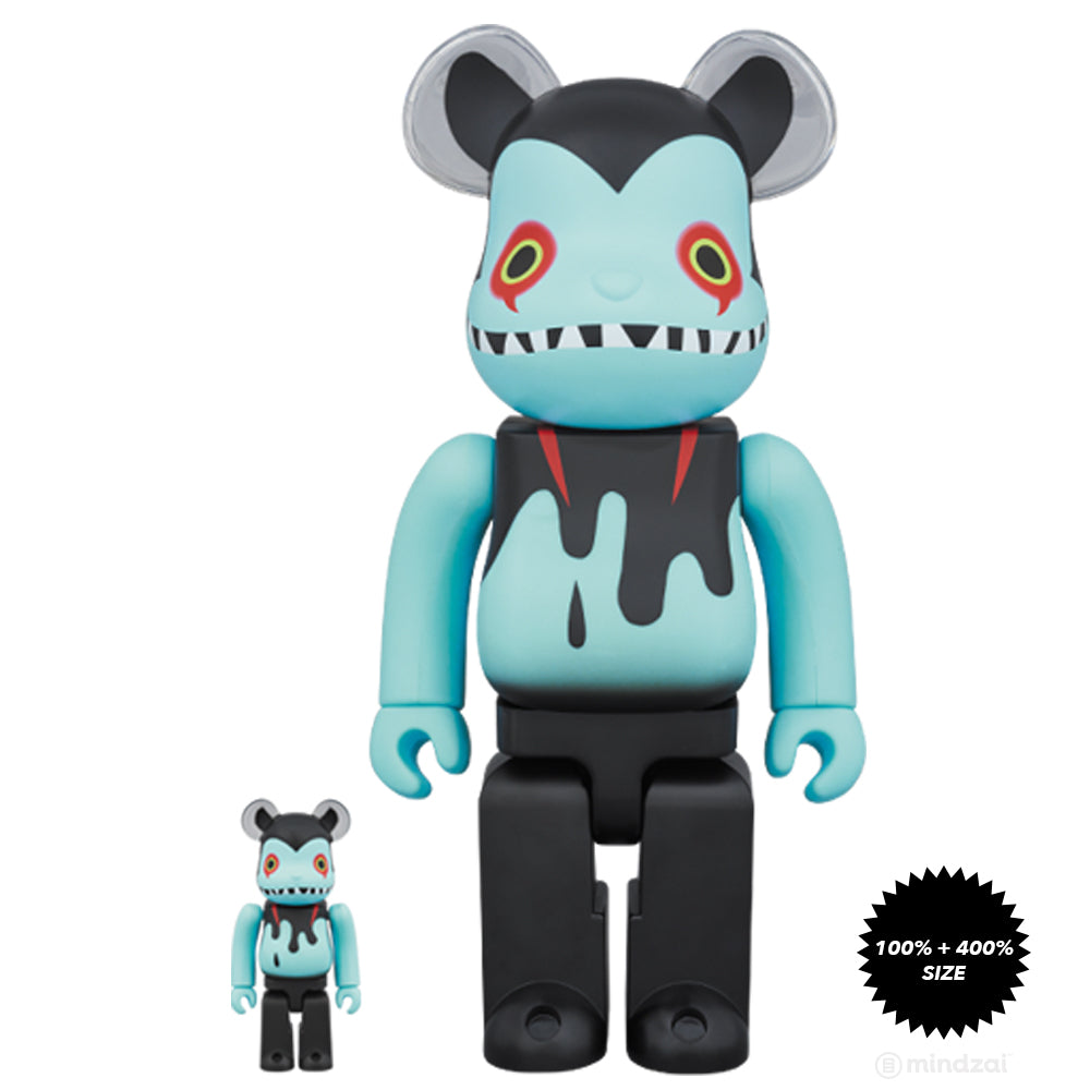 Byron Devilman 100% and 400% Bearbrick Set by Shoko Nakazawa x Medicom Toy