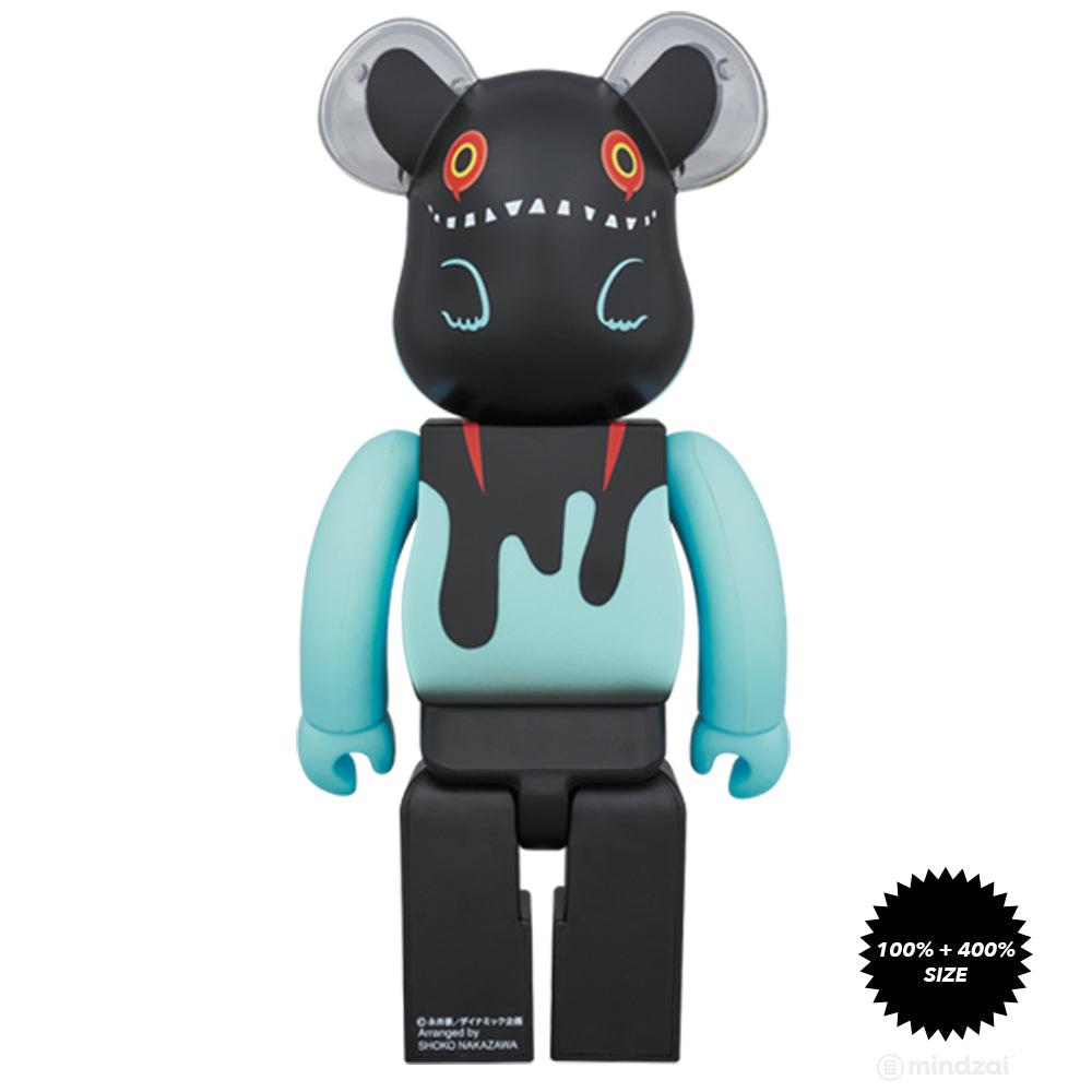 Byron Devilman 100% and 400% Bearbrick Set by Shoko Nakazawa x Medicom Toy