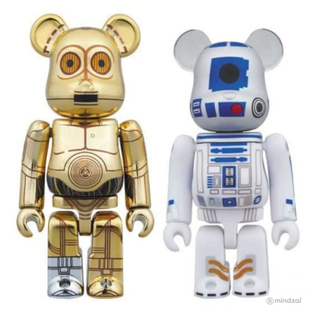 Star Wars Bearbrick: C-3PO & R2-D2 100% Figure 2-Pack Set by Medicom Toy