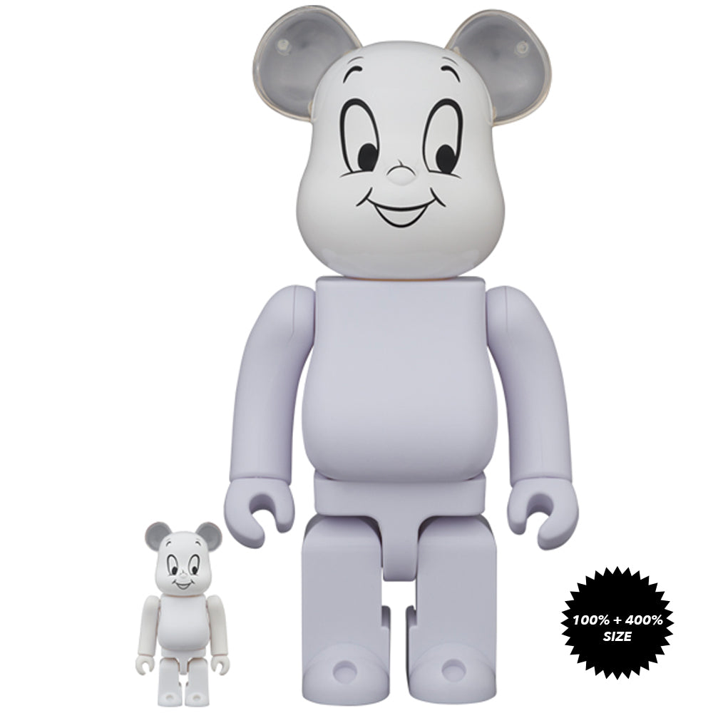 Casper The Friendly Ghost 100% + 400% Bearbrick Set by Medicom Toy