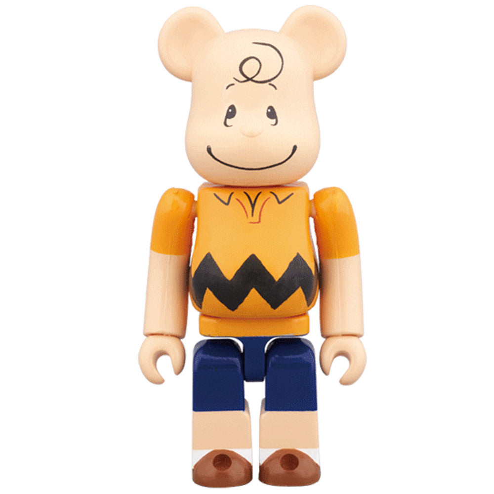 Charlie Brown Yellow Tee 100% Bearbrick