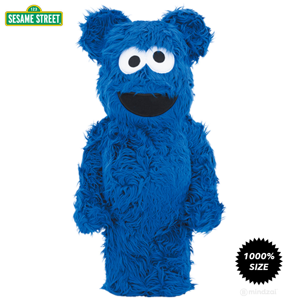 Cookie Monster Costume Version 1000% Bearbrick Set by Medicom Toy