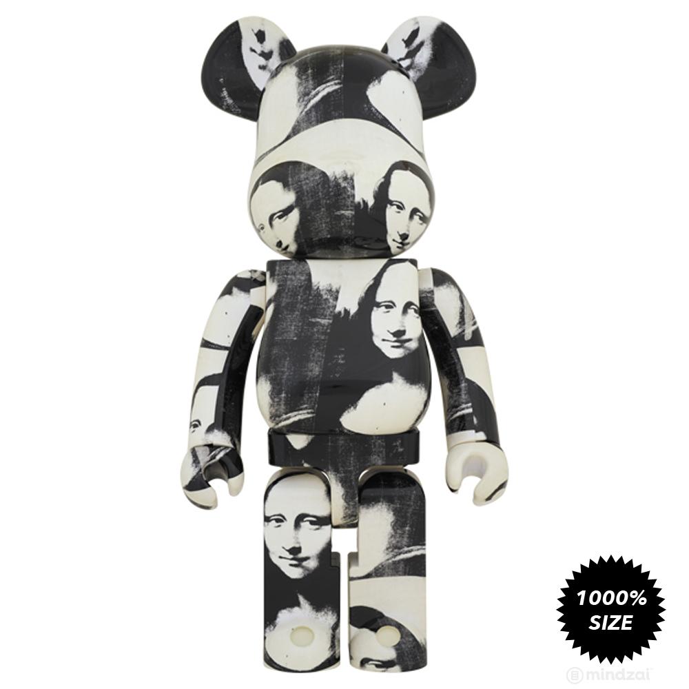 Andy Warhol Double Mona Lisa 1000% Bearbrick by Medicom