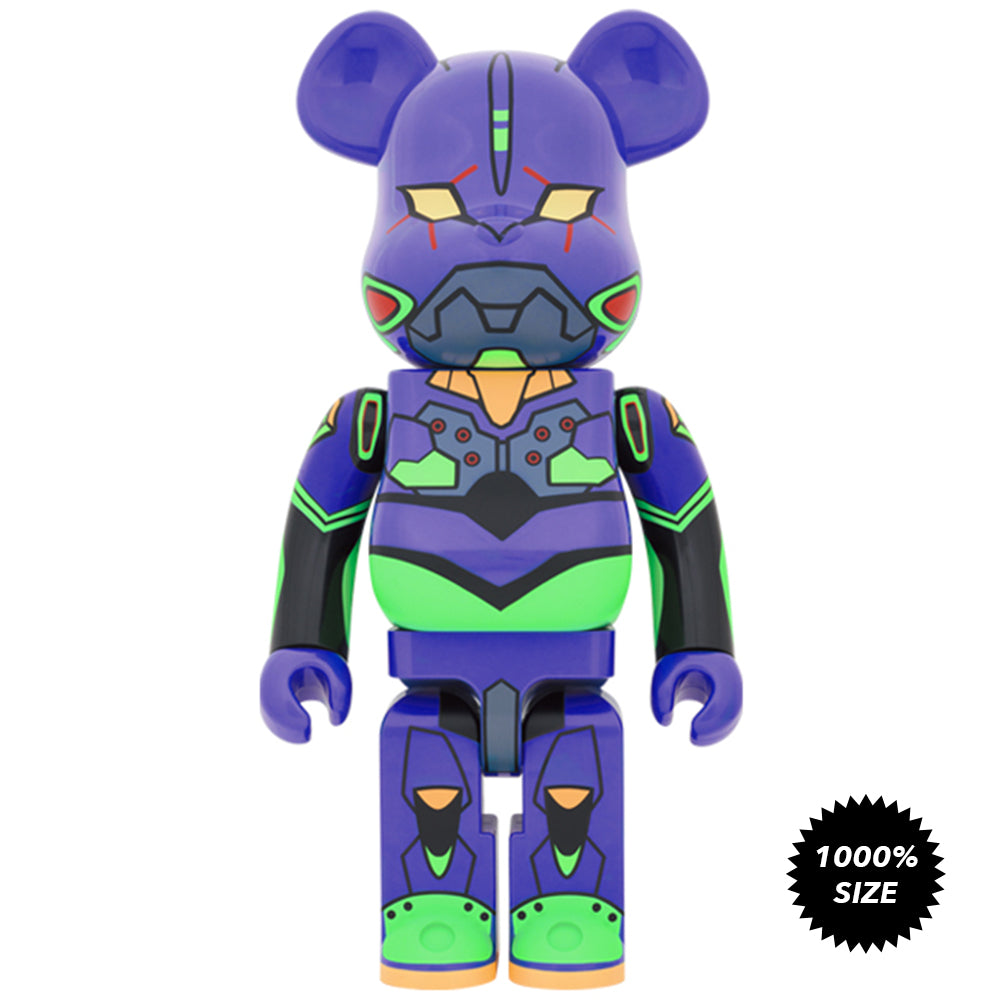 Evangelion Eva Unit 01 (New Paint Ver.) 1000% Bearbrick by Medicom Toy