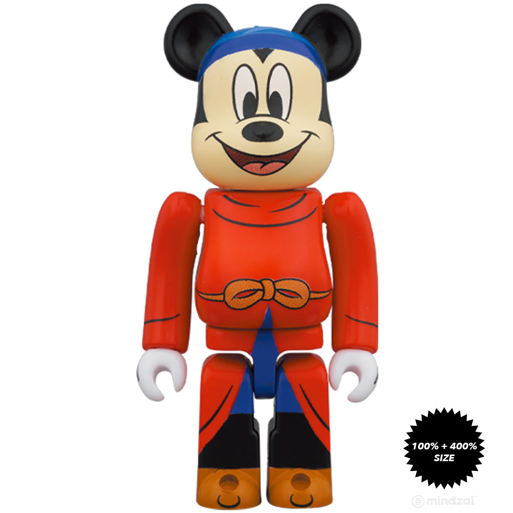 Fantasia Mickey 100% + 400% Bearbrick Set by Medicom Toy - Mindzai