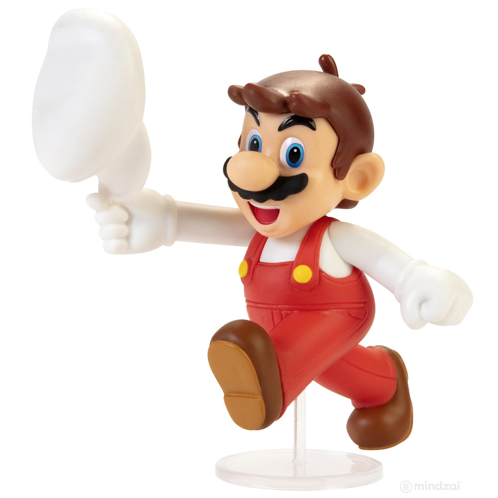 World of Nintendo: Jumping Fire Mario 2.5" Action Figure by Jakks Pacific