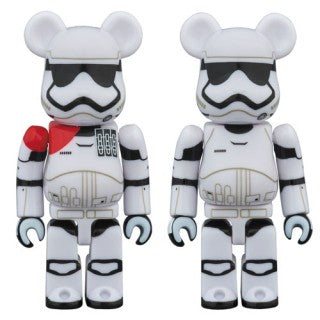 Star Wars Bearbrick: First Order Stormtrooper Officer & Stormtrooper 100% Figure 2-Pack Set by Medicom Toy