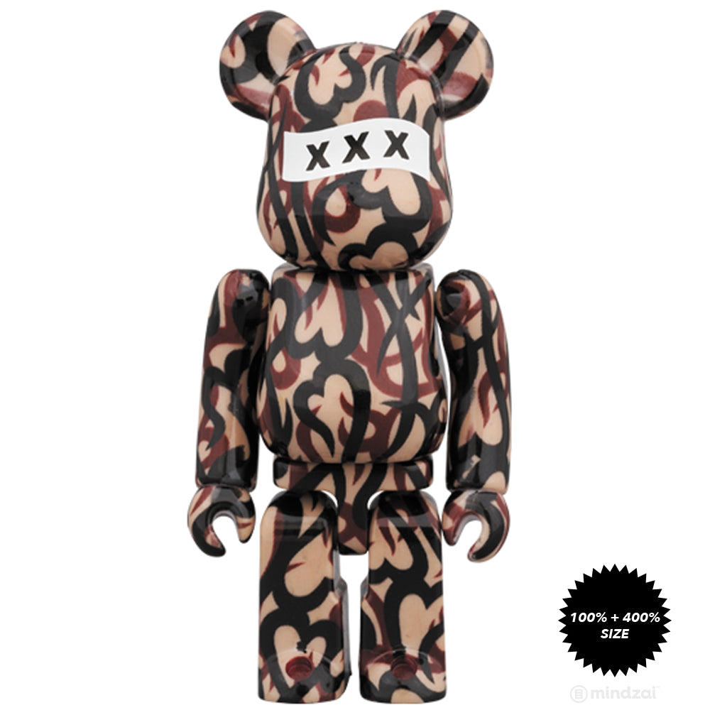 Number (N)XXX 100% + 400% Bearbrick Set by Medicom Toy x God Selection XXX  x Number (N)ine