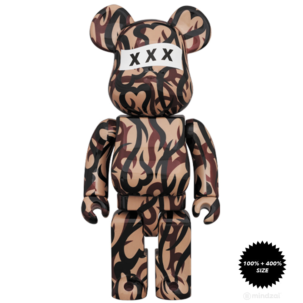 Number (N)XXX 100% + 400% Bearbrick Set by Medicom Toy x God Selection XXX  x Number (N)ine