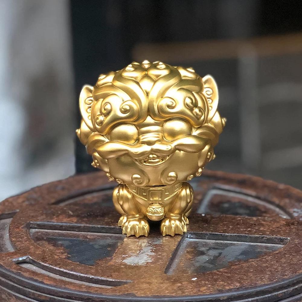 Shi-Shi the Tiny Guardian 4-inch Sofubi Vinyl Figure - Treasure Idol Gold Edition