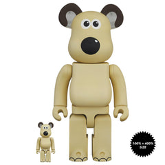 Gromit 100% + 400% Bearbrick Set by Medicom Toy - Mindzai Toy