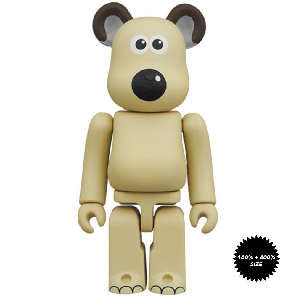 Gromit 100% + 400% Bearbrick Set by Medicom Toy - Mindzai Toy Shop