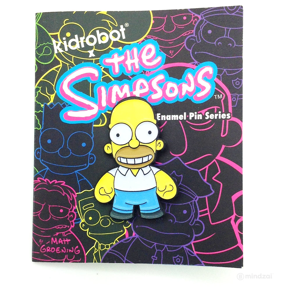 The Simpsons Enamel Blind Box Pin Series by Kidrobot - Homer Simpson