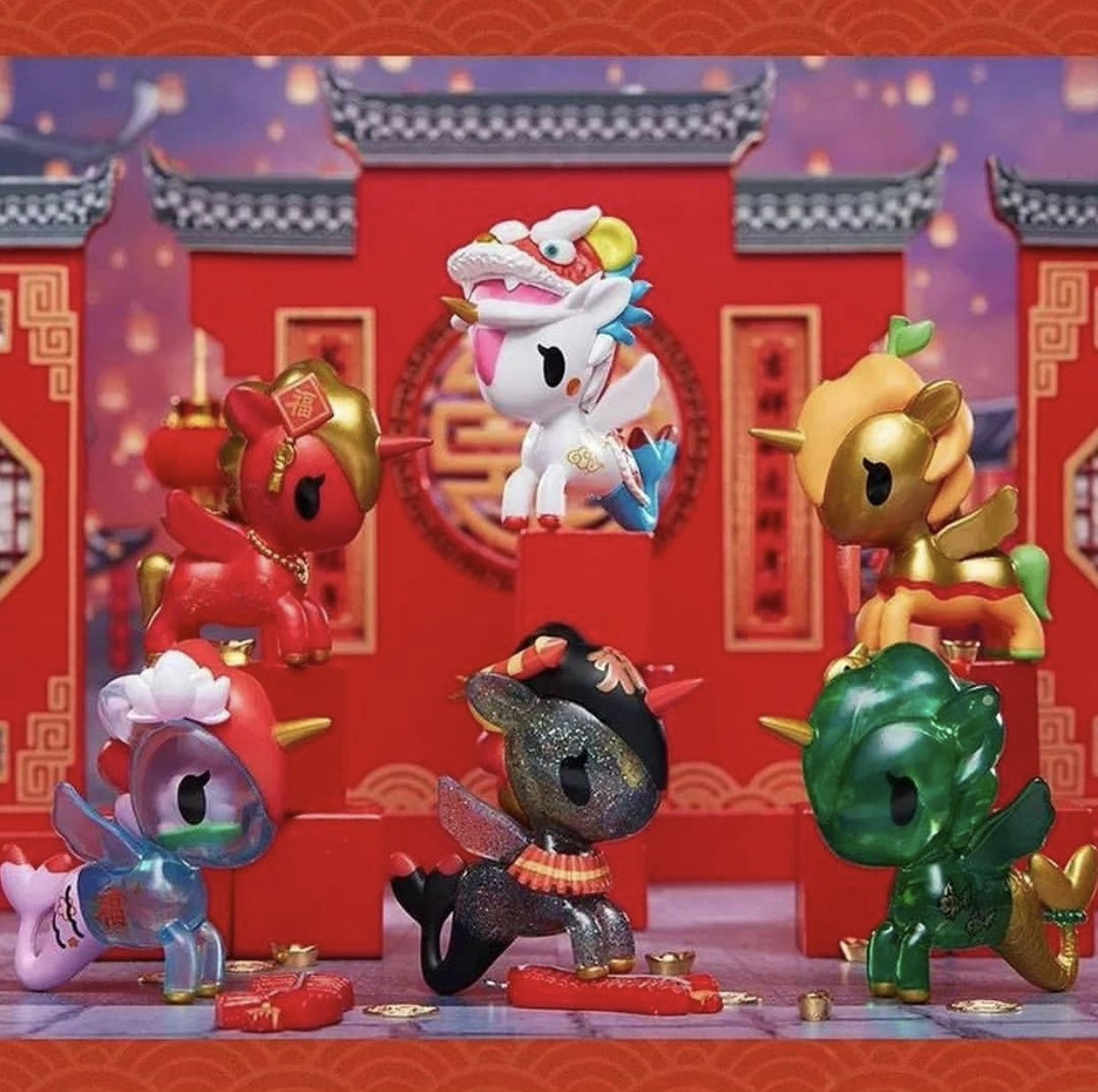 Lunar New Year Unicorno Series One Blind Box by Tokidoki