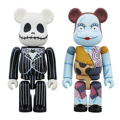 The Nightmare Before Christmas Jack Skellington &amp; Sally 2 pack Bearbrick - Mindzai 