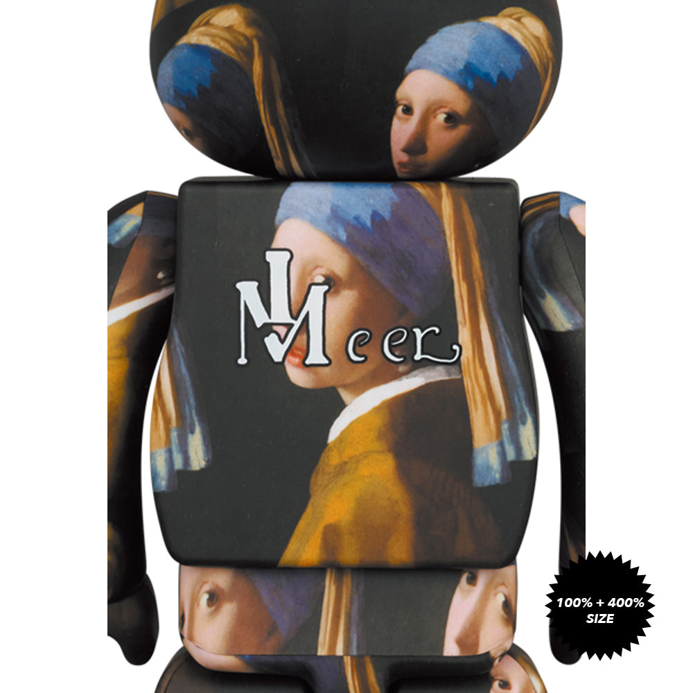 Girl with a Pearl Earring 100% + 400% Bearbrick Set by Johannes