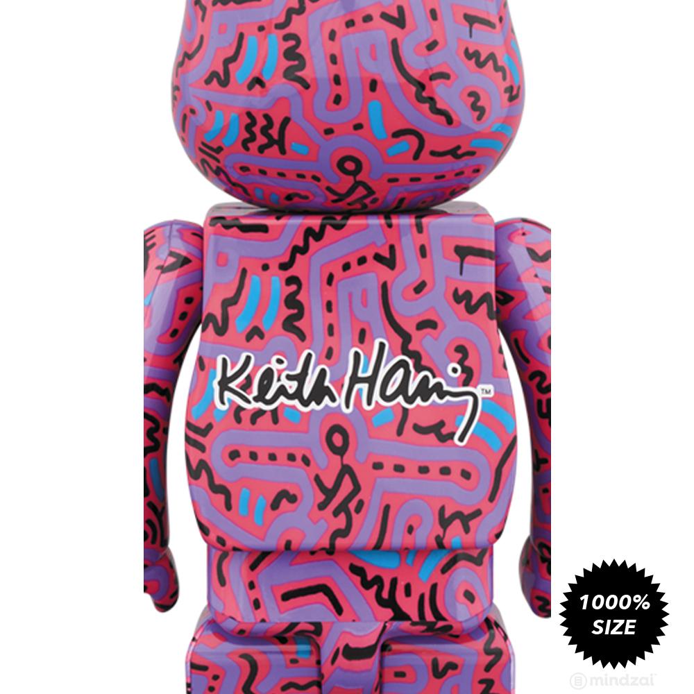 Keith Haring #2 1000% Bearbrick by Medicom Toy - Mindzai Toy Shop