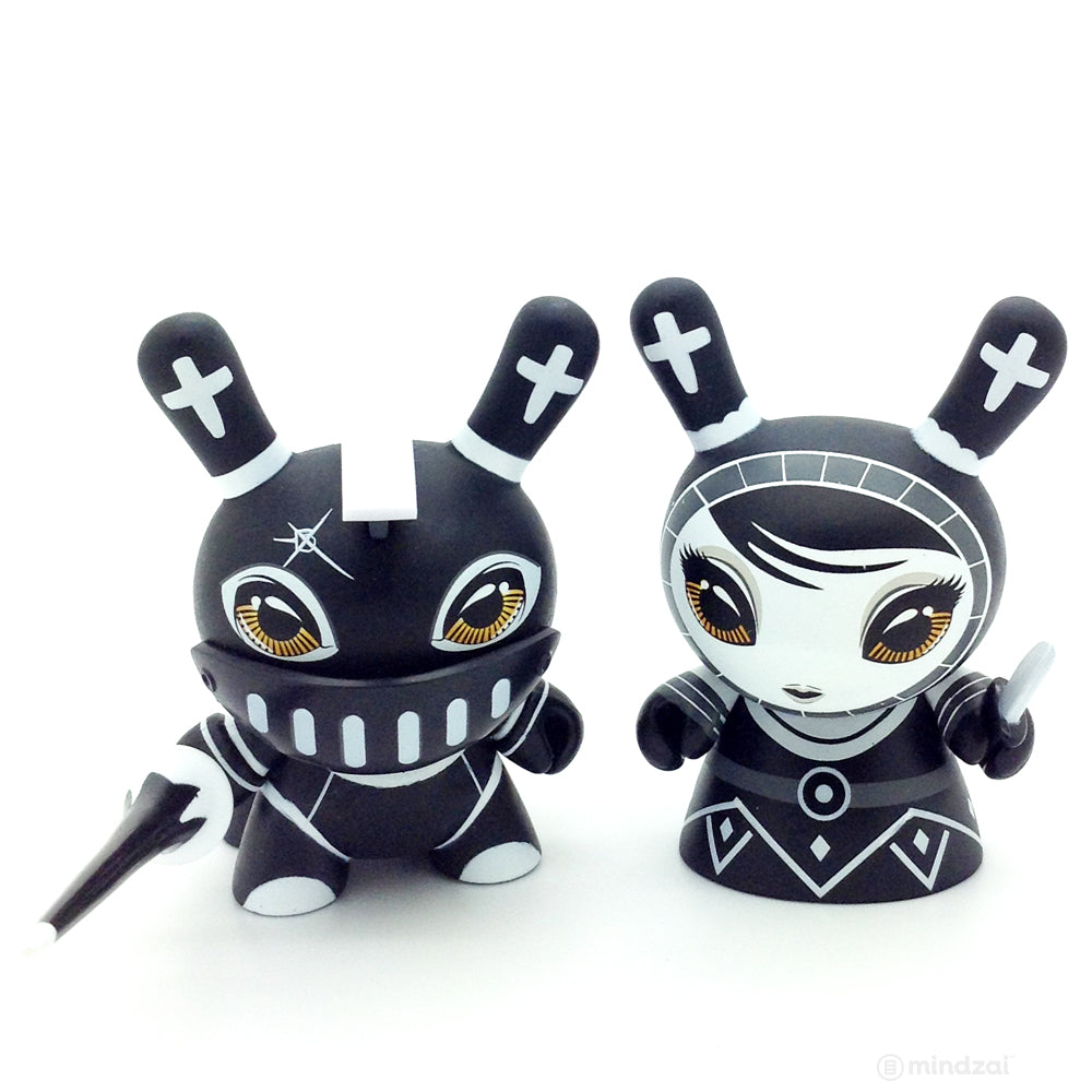 Shah Mat Dunny Chess Mini Series - Knight (Black) and Pawn (Set of 2)