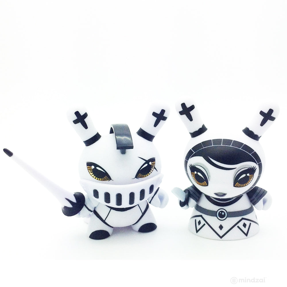 Shah Mat Dunny Chess Mini Series - Knight (White) and Pawn (Set of 2)