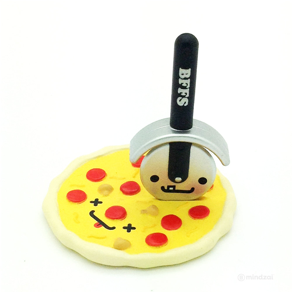 BFFs Love Hurts Mini Series 3 Blind Box by Travis Cain x Kidrobot - Mario and Luigi (Pizza and Pizza Cutter)