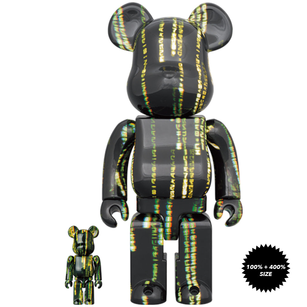 The Matrix Resurrections 100% + 400% Bearbrick Set by Medicom Toy