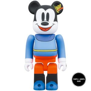 Mickey Mouse Brave Little Tailor 100% + 400% Bearbrick Set by