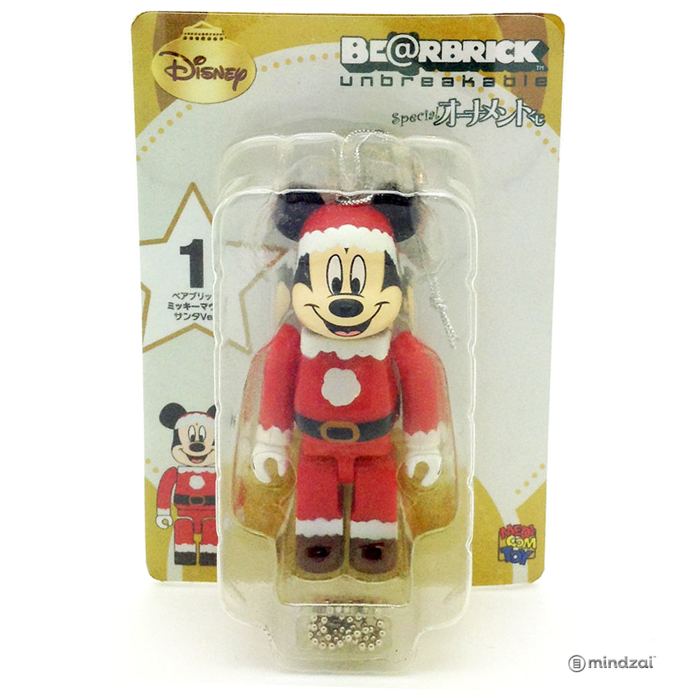 Disney Bearbrick Unbreakable - Happy Kuji #1 - Mickey Mouse Santa