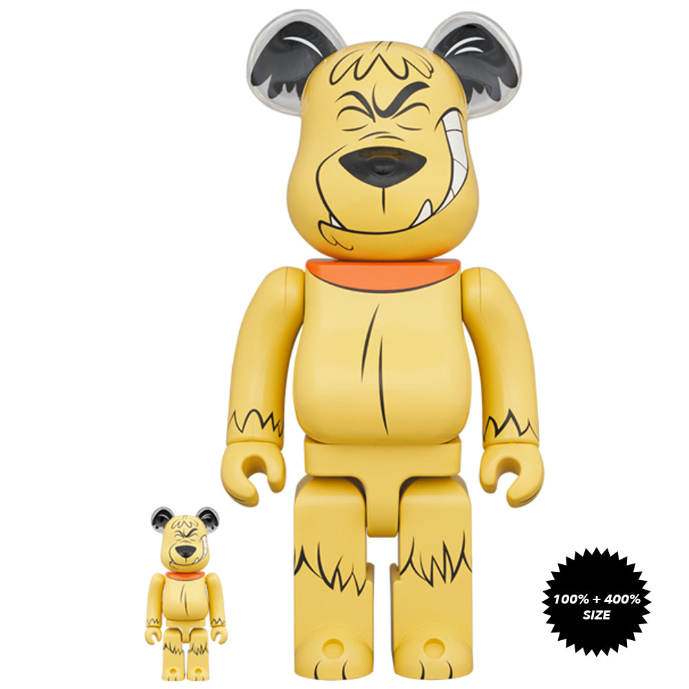 Wacky Races: Muttley 100% + 400% Bearbrick Set by Medicom Toy