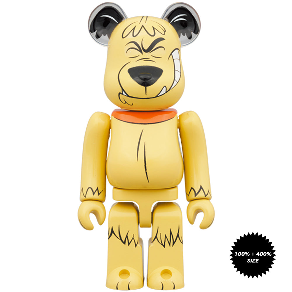 Wacky Races: Muttley 100% + 400% Bearbrick Set by Medicom Toy