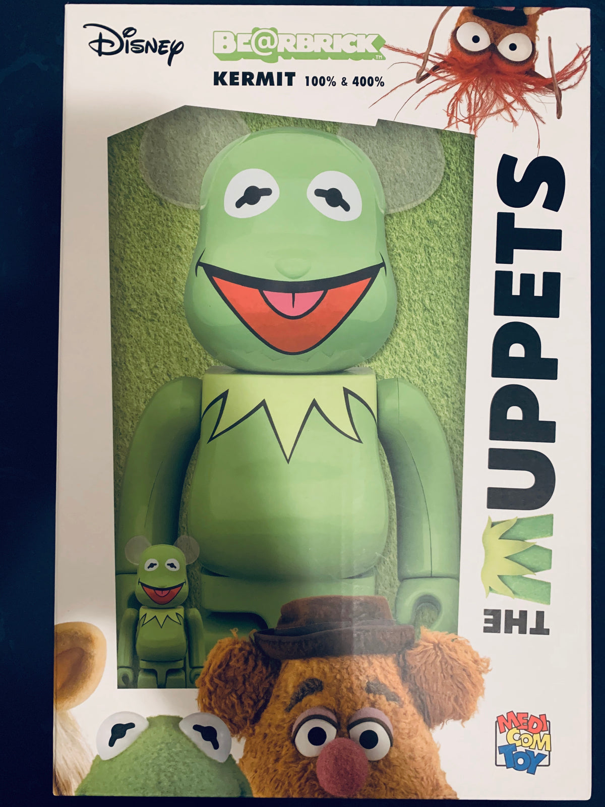 Bear brick Kermit the frog100%&amp;400% set green