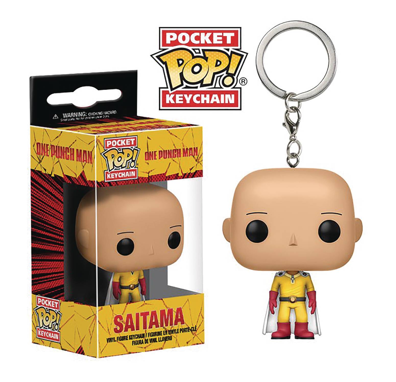 Saitama One Punch Man Pocket Pop Keychain