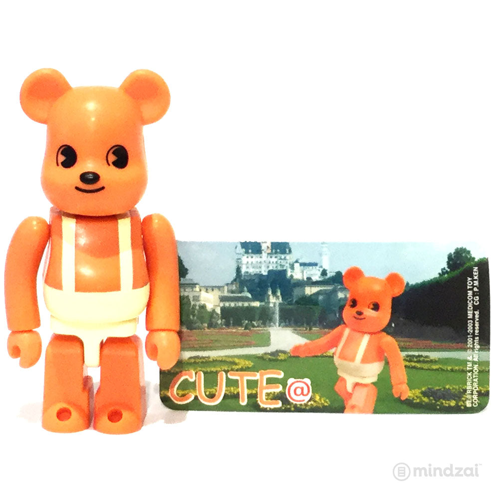 Bearbrick Series 6 - Orange Bear (Cute) 100% Bearbrick