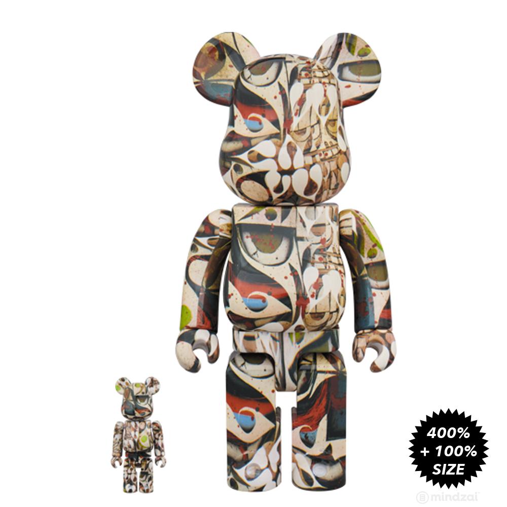 Phil Frost 100% + 400% Bearbrick Set by Medicom Toy