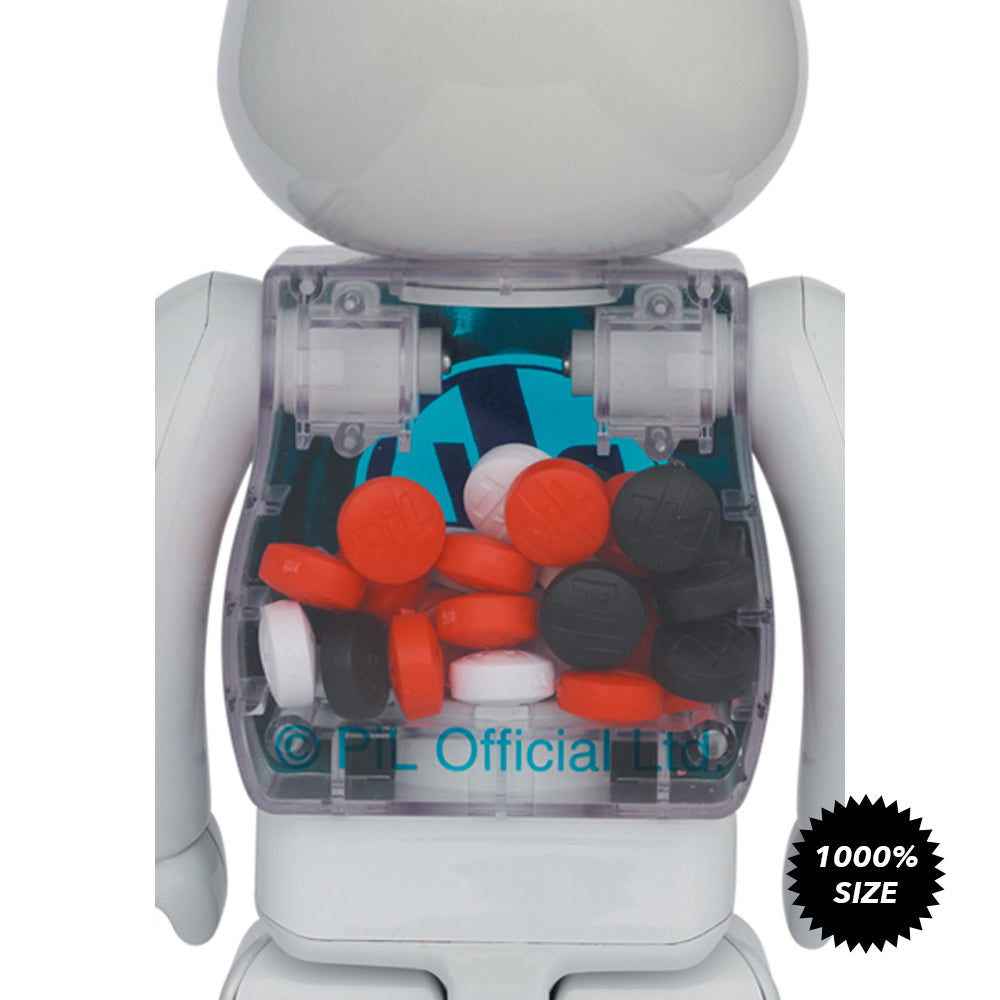 PiL (Chrome Ver.) 1000% Bearbrick by Medicom Toy