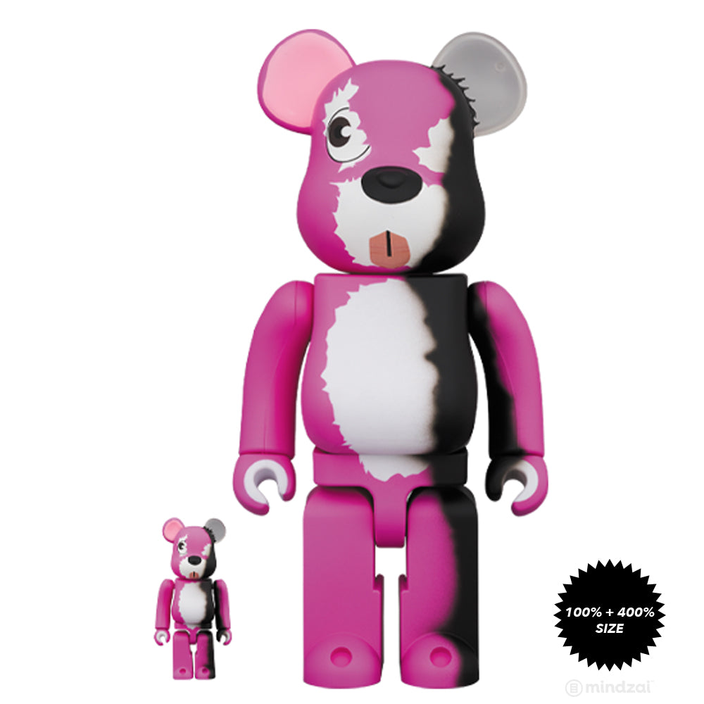 Breaking Bad Pink Bear 100% + 400% Bearbrick Set by Medicom Toy