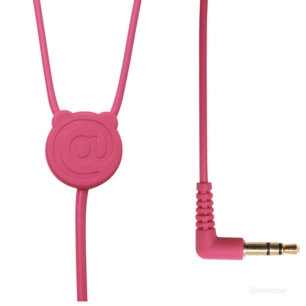 Radius x Bearbrick inner ear earphones - Pink