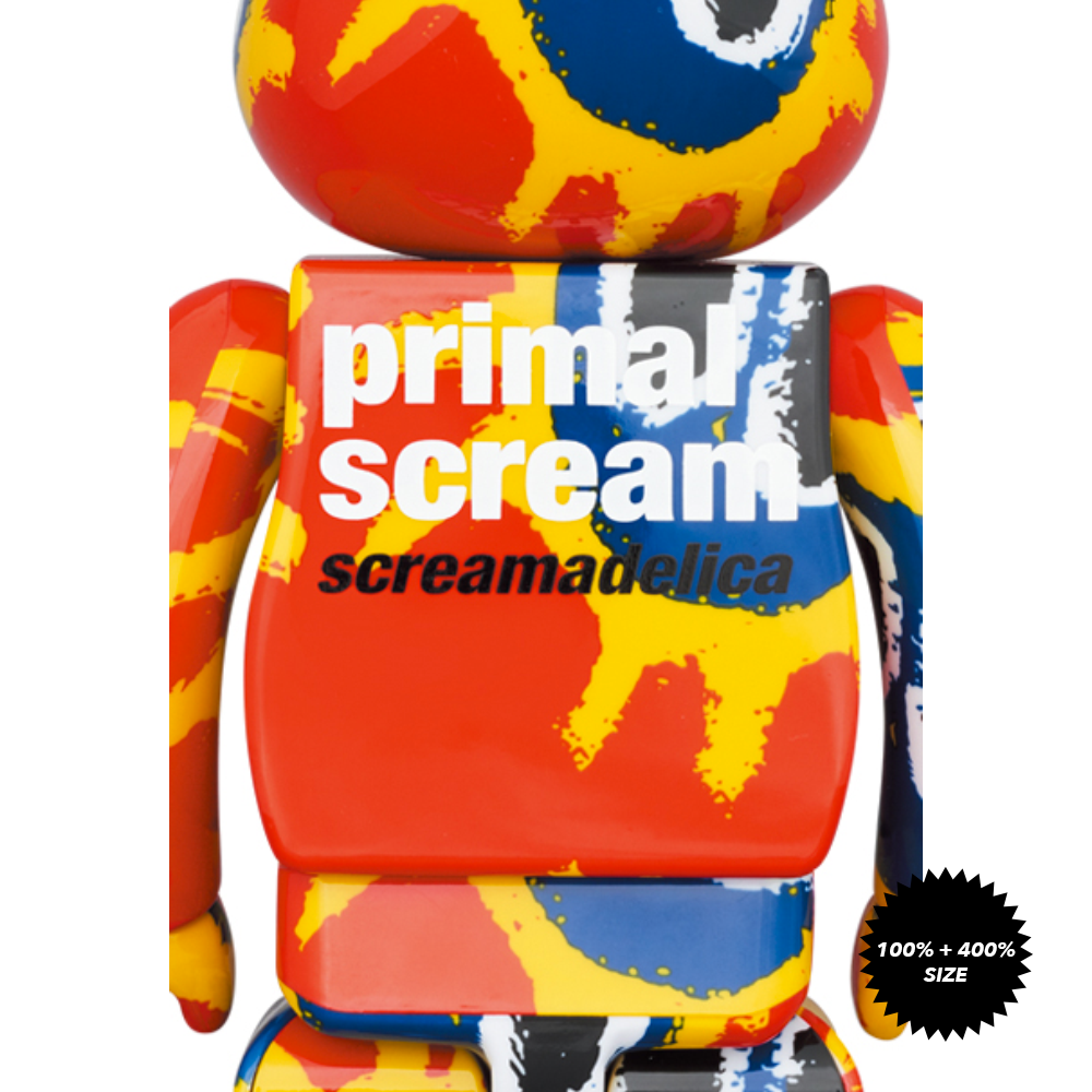 Primal Scream Screamadelica 100% + 400% Bearbrick Set by Medicom