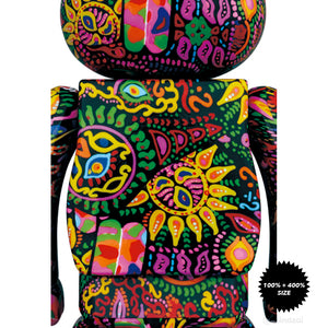 Psychedelic Paisley Amplifier 100% + 400% Bearbrick set by Medicom