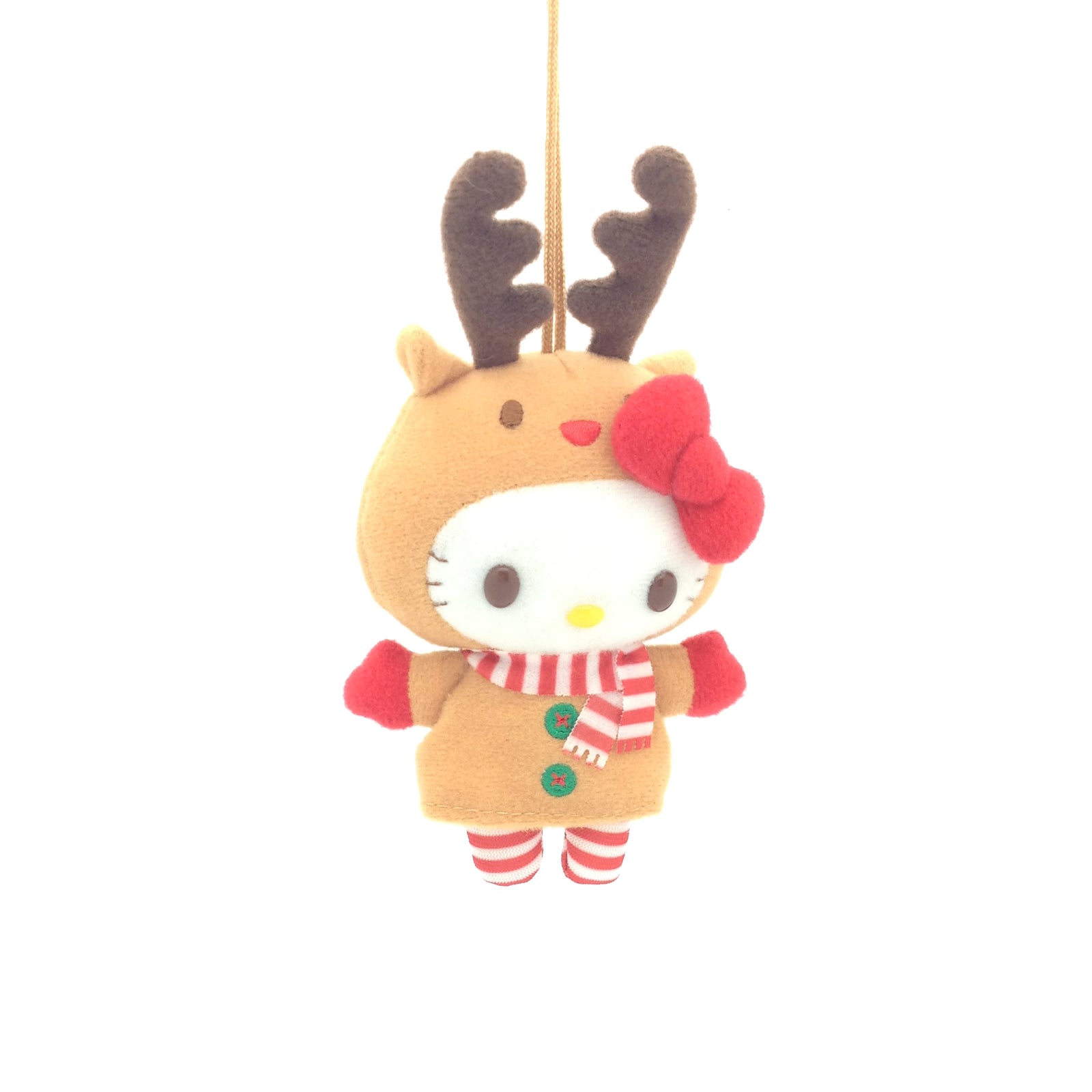 Christmas Reindeer Hello Kitty Mini Plush Ornament