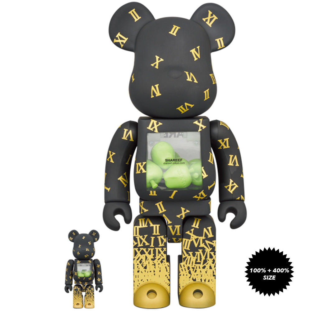 Shareef #3 100% + 400% Bearbrick Set by Medicom Toy