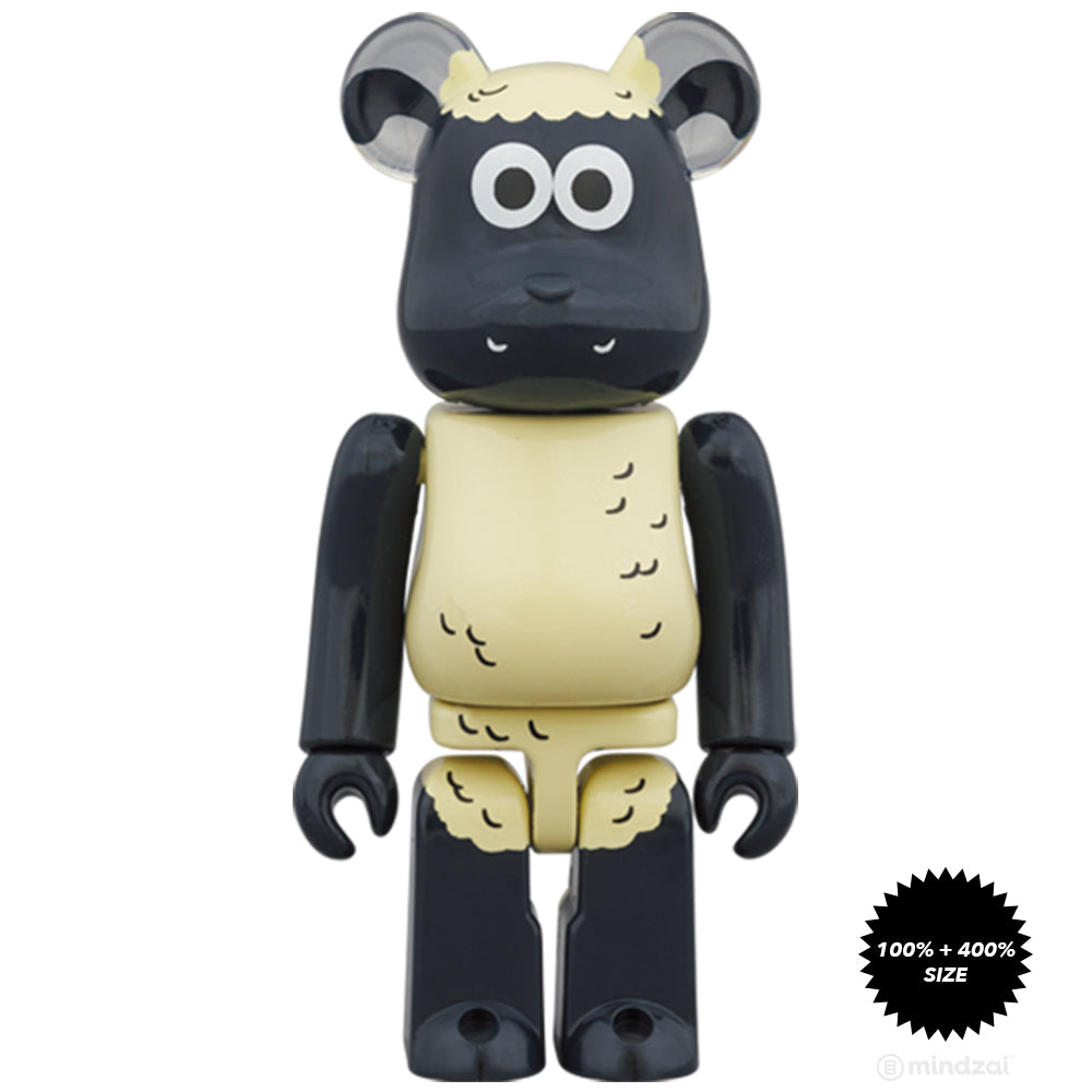 Shaun The Sheep 100% + 400% Bearbrick Set by Medicom Toy - Mindzai