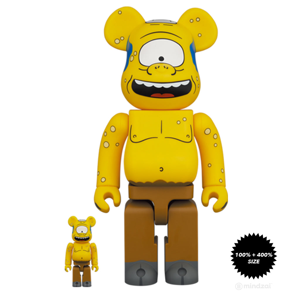 The Simpsons: Cyclops 100% + 400% Bearbrick Set by Medicom Toy