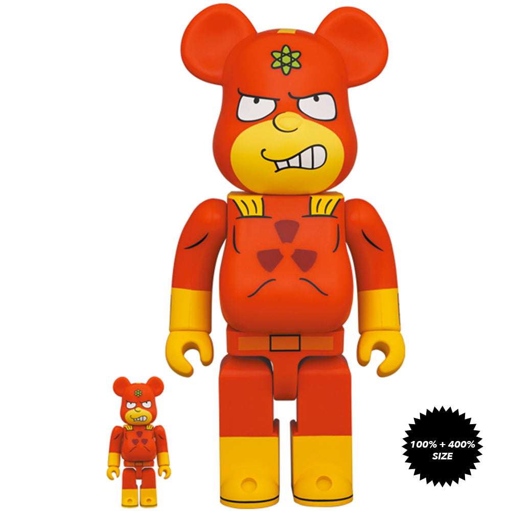 The Simpsons: Radioactive Man 100% + 400% Bearbrick Set by Medicom Toy