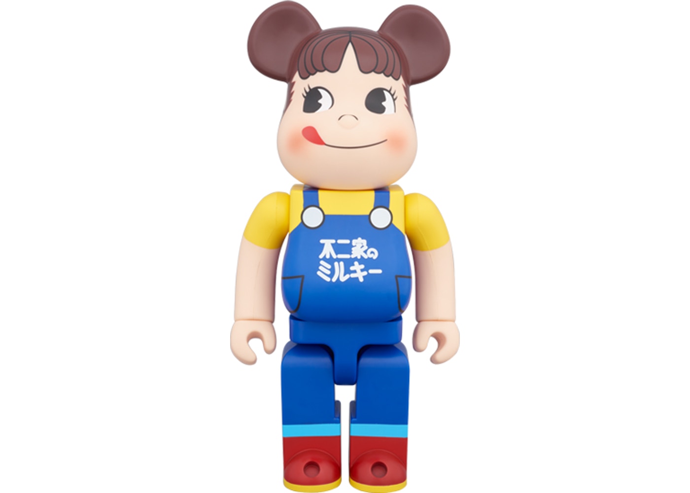 Bearbrick Peko-chan (Milky 65th Anniversary Design) 400% Blue