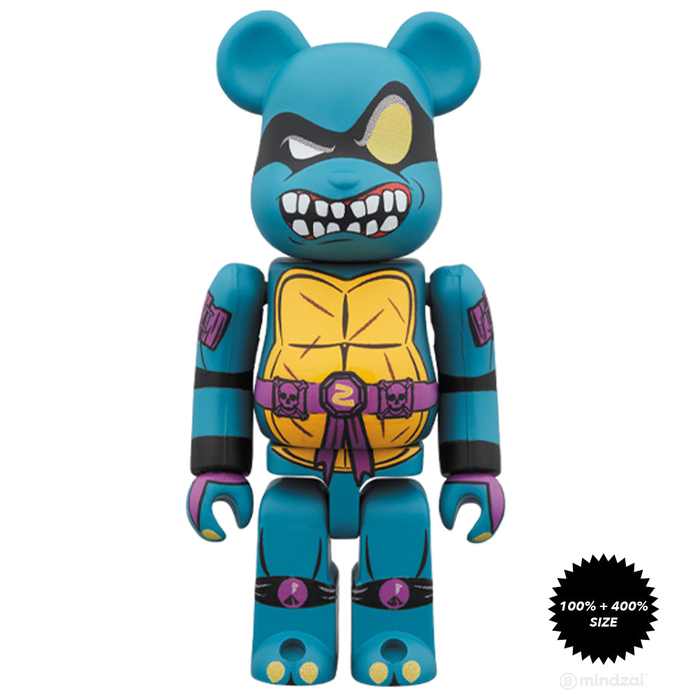 Slash Teenage Mutant Ninja Turtles TMNT 100% + 400% Bearbrick Set by Medicom Toy