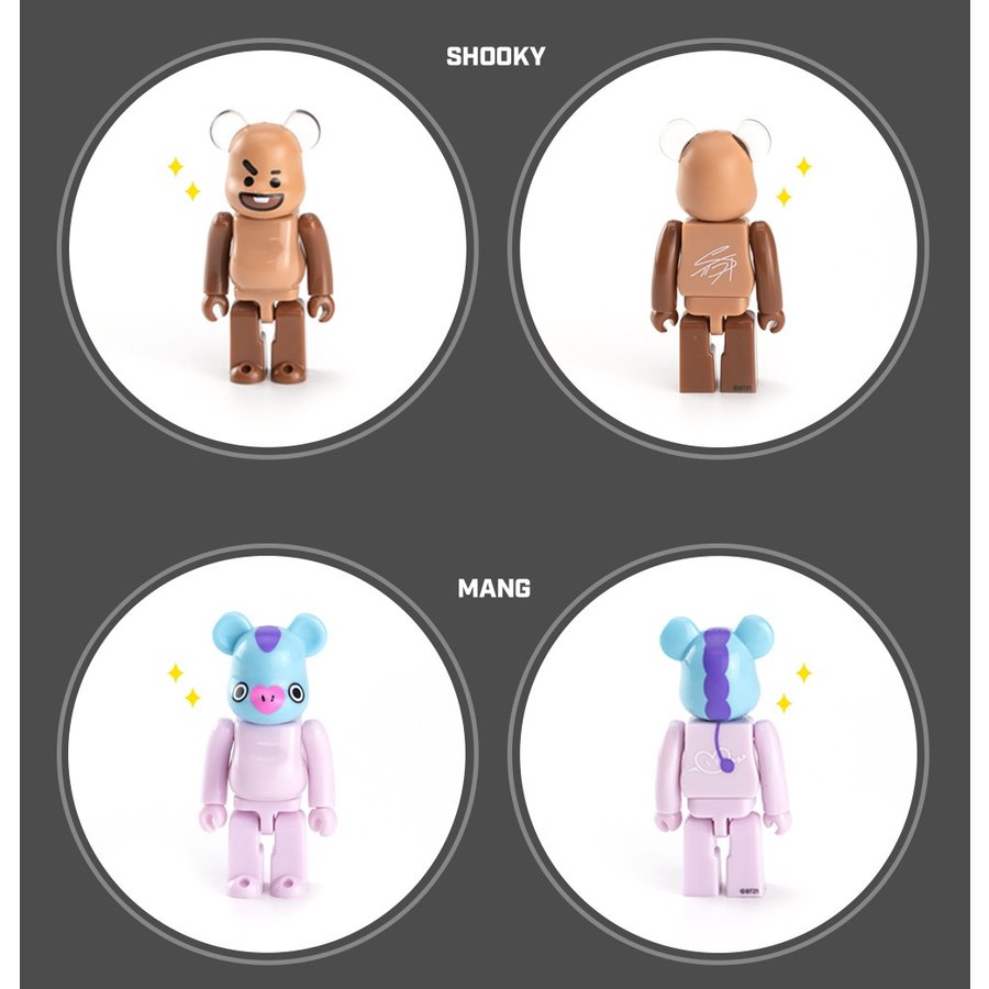 BT21 Limited Edition 100% Bearbrick by Medicom Toy x Line Friends