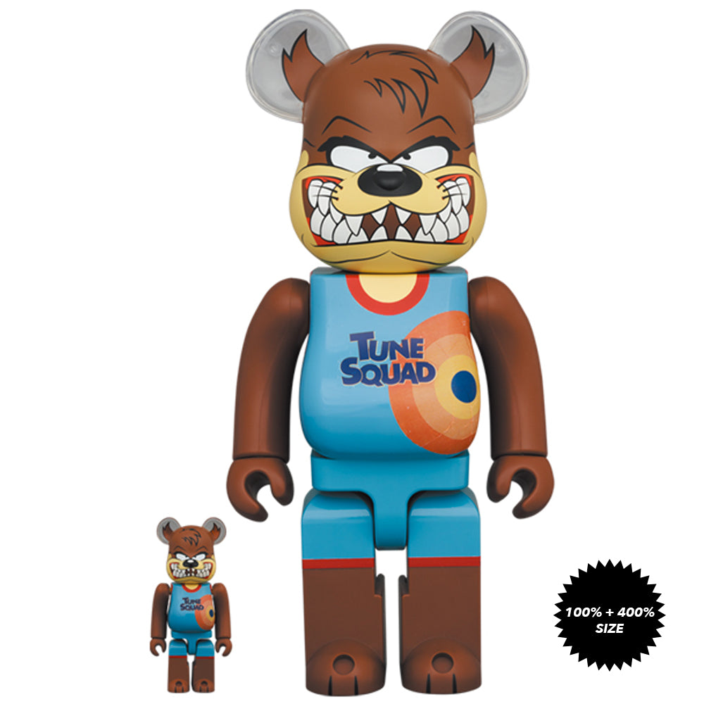 Space Jam A New Legacy Tasmanian Devil 100% + 400% Bearbrick Set by Medicom Toy