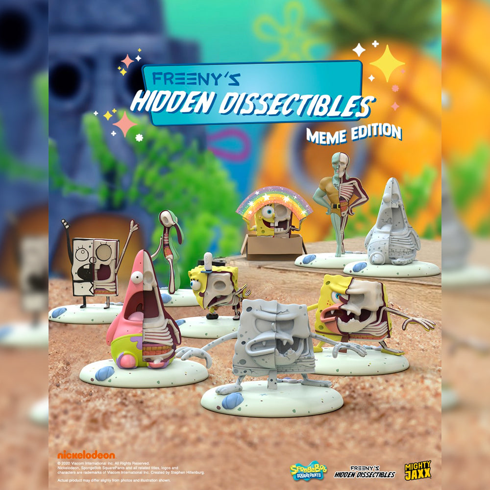 SpongeBob SquarePants (Meme Edition) Hidden Dissectables Blind Box Series by Jason Freeny x Mighty Jaxx